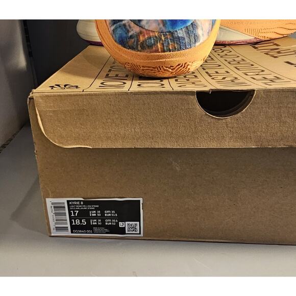 NWB Nike Kyrie 8 Heat Circle Of Life Sz 17 DQ3840 001 Light Bone/Yellow Strike